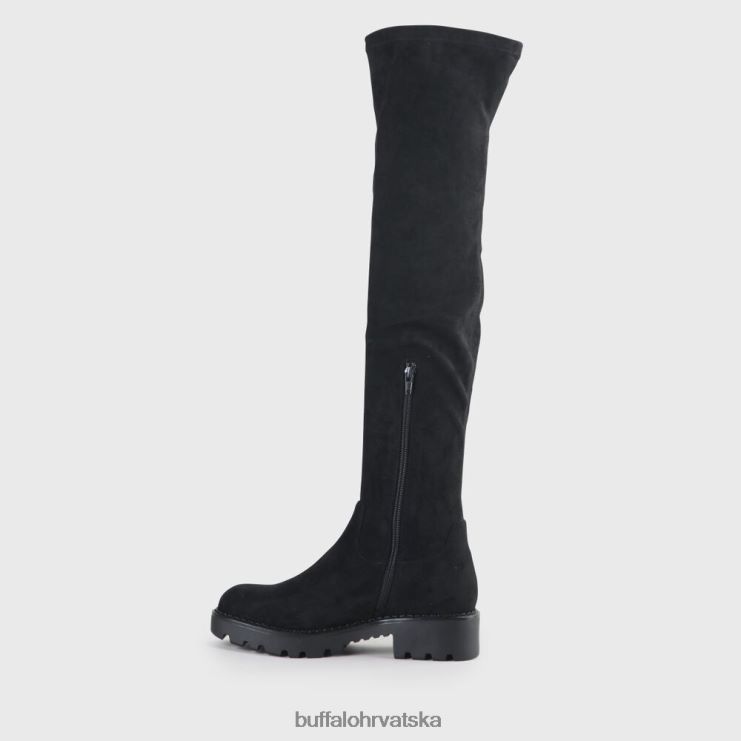 crno Buffalo myrna boot flat vegan |čizme TDD6T502